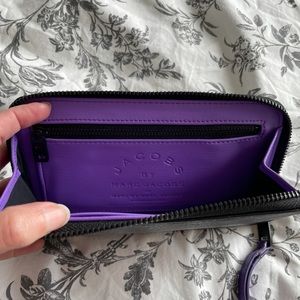 Black Marc Jacobs wallet wristlets